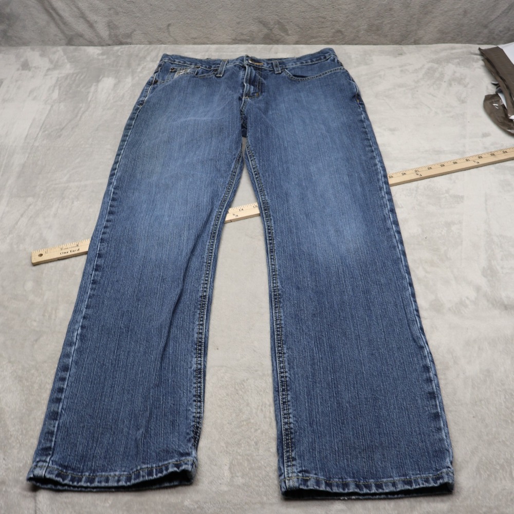 Cinch Jeans Men 32x32 Medium Wash Denim Silver Label Straight Leg Western Cowboy